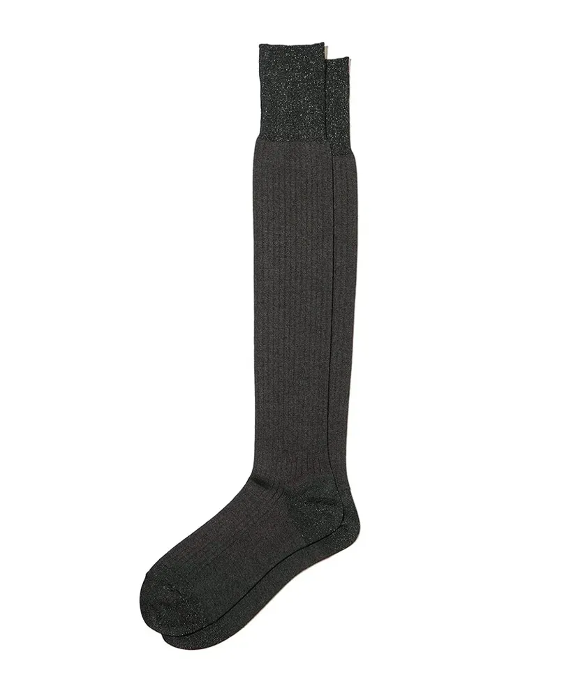 Wool Glitter High Socks 50