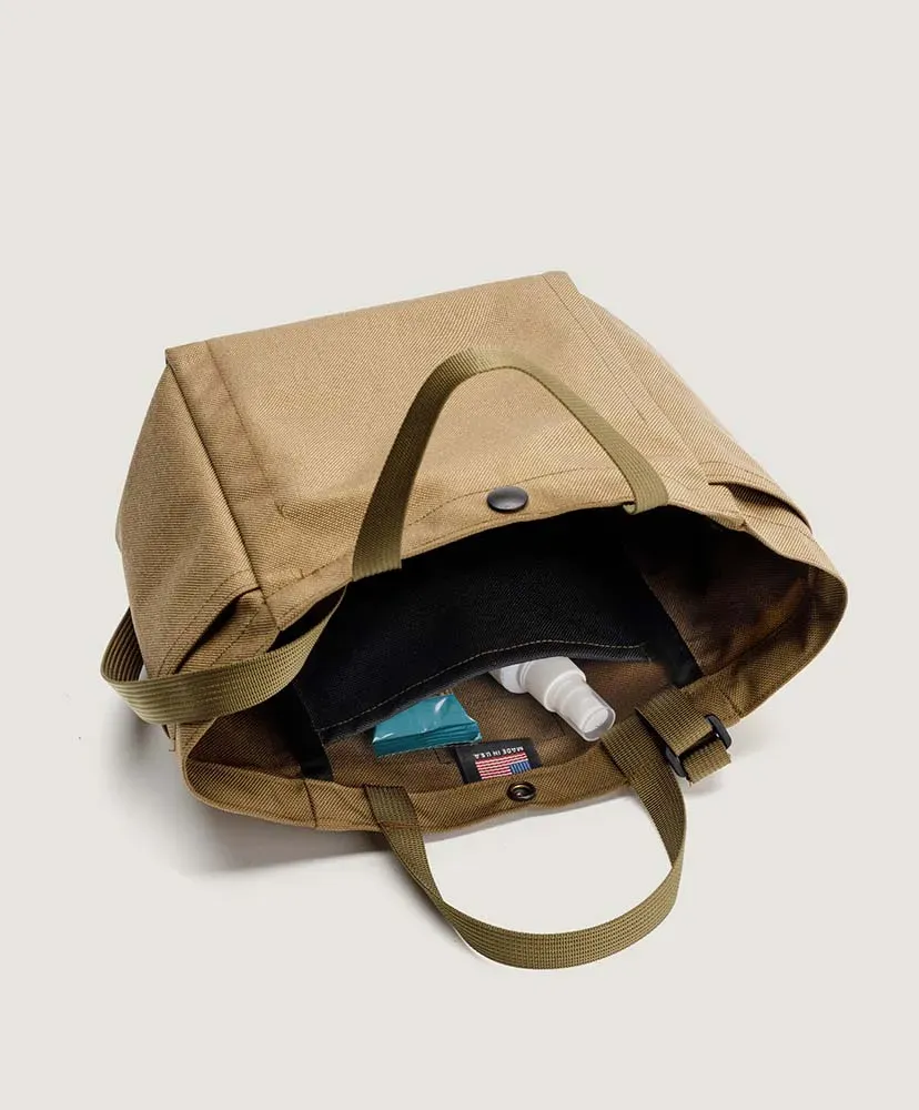 Small Side Pocket Tote - Canvas Nylon