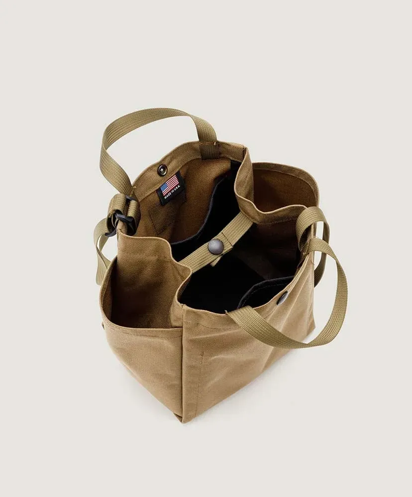 Small Side Pocket Tote - Canvas Nylon