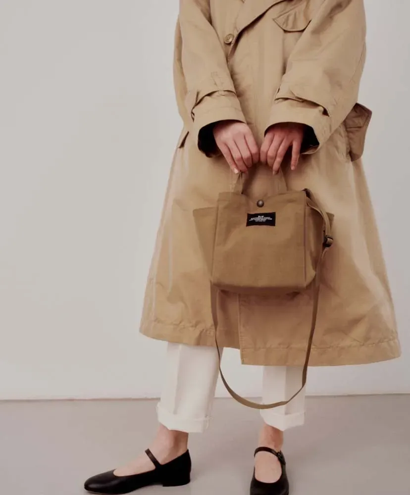 Small Side Pocket Tote - Canvas Nylon