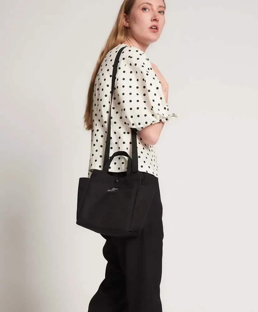 Small Side Pocket Tote - Canvas Nylon