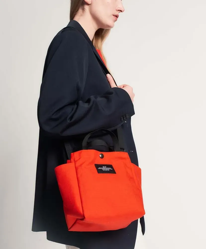 Small Side Pocket Tote - Canvas Nylon