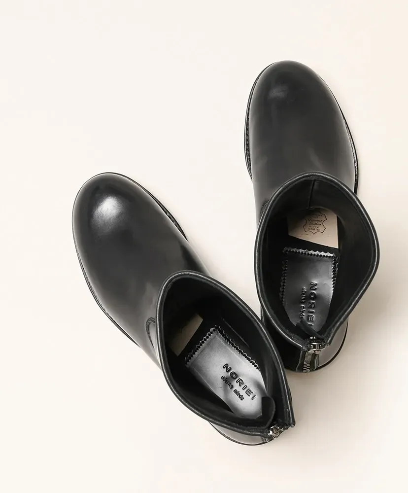 Back Zip Boots - Cordovan
