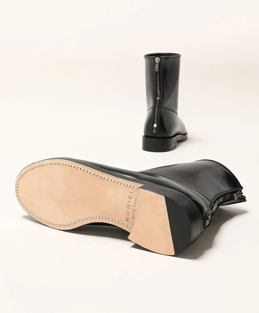 Back Zip Boots - Cordovan