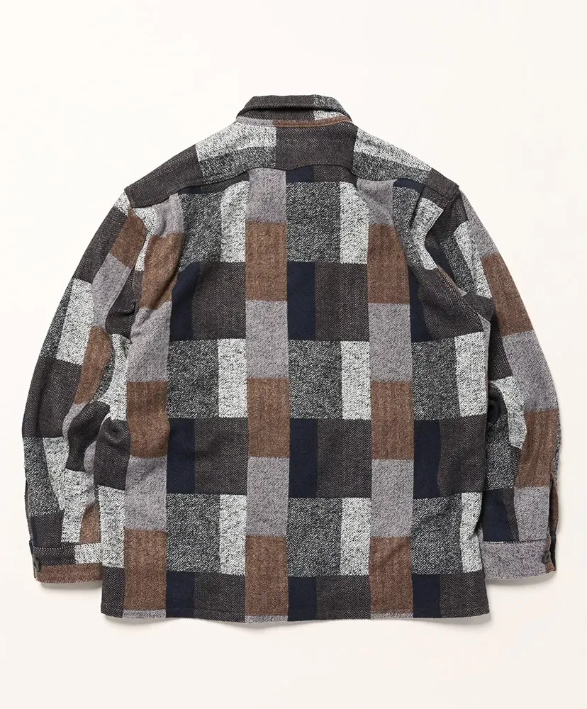 Digs Crew Half - Cotton Tweed Patch Check