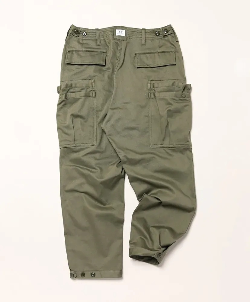 Overgrown Pants 4/5 - Military Satin