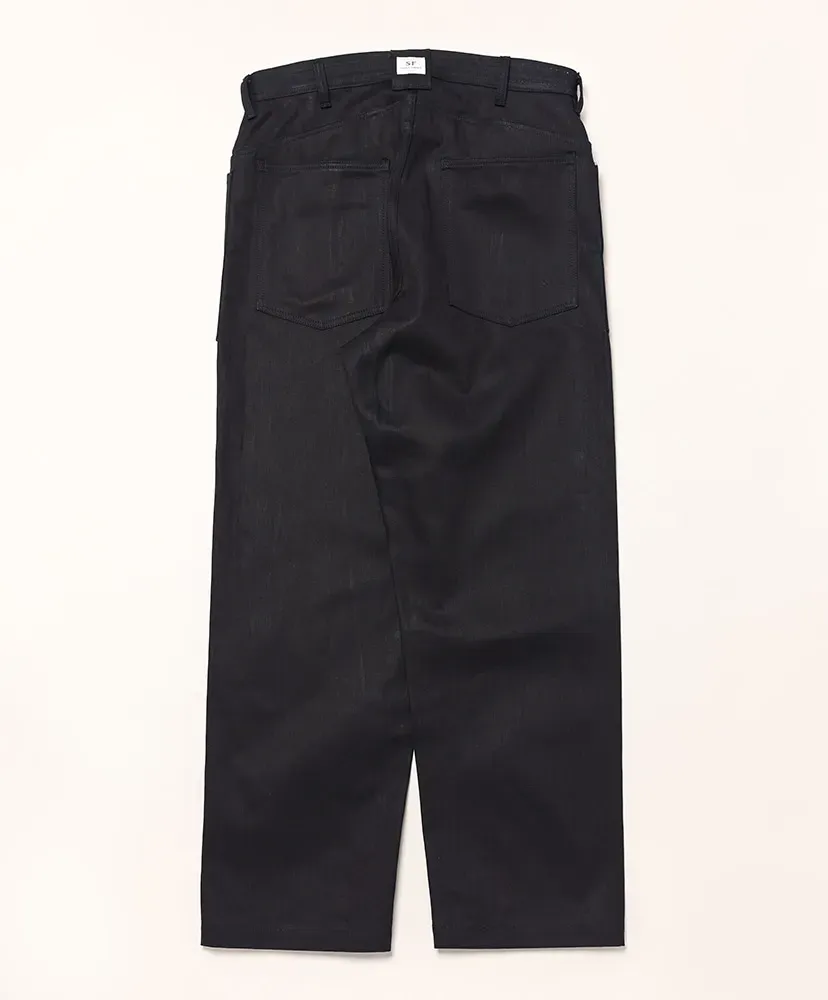 D Scoop Pants - Herringbone Denim
