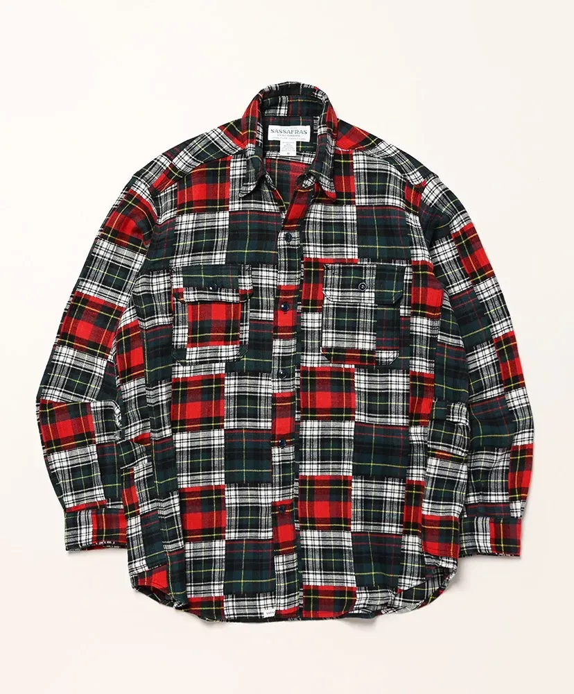 Gardener Shirt - Cotton Double Patchwork