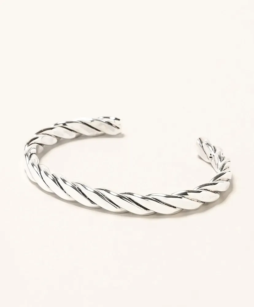 Heavyweight Plait Cuff - Sterling Silver