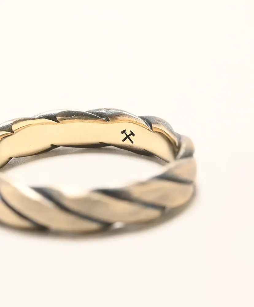 Plait Ring - American Brass