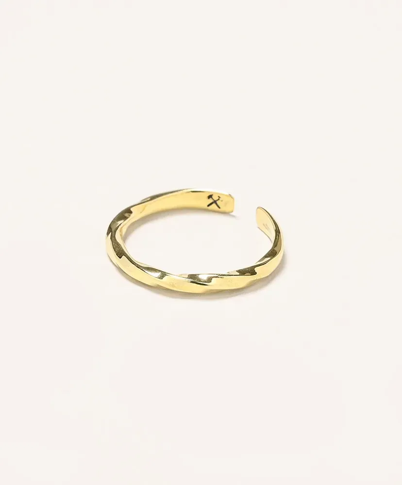 Twisted Cuff Ring - American Brass