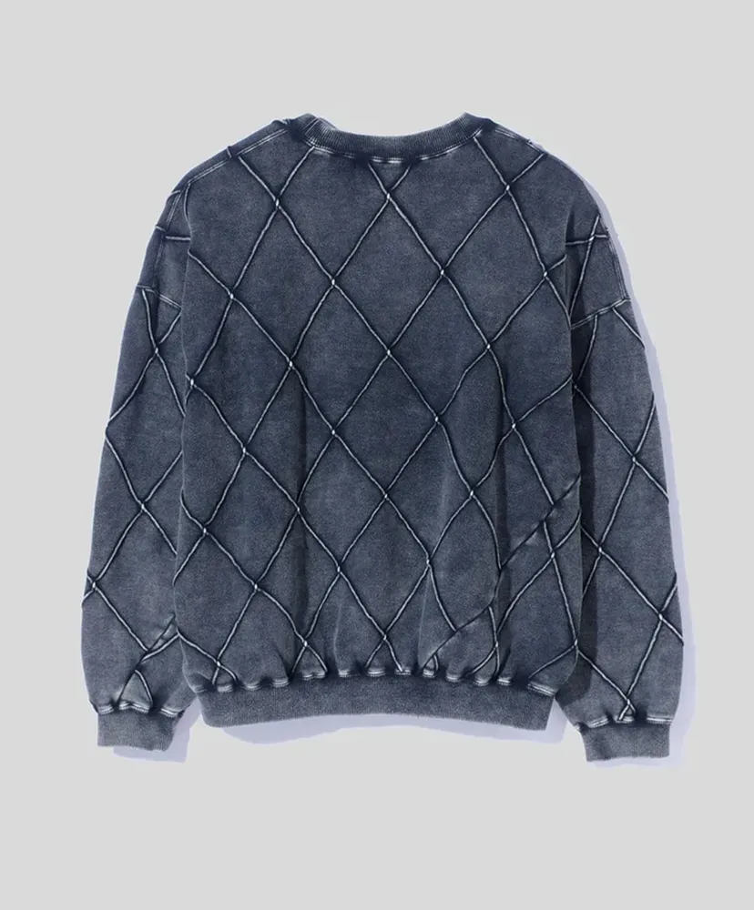 Hand Dye Diamond Twist Sweat