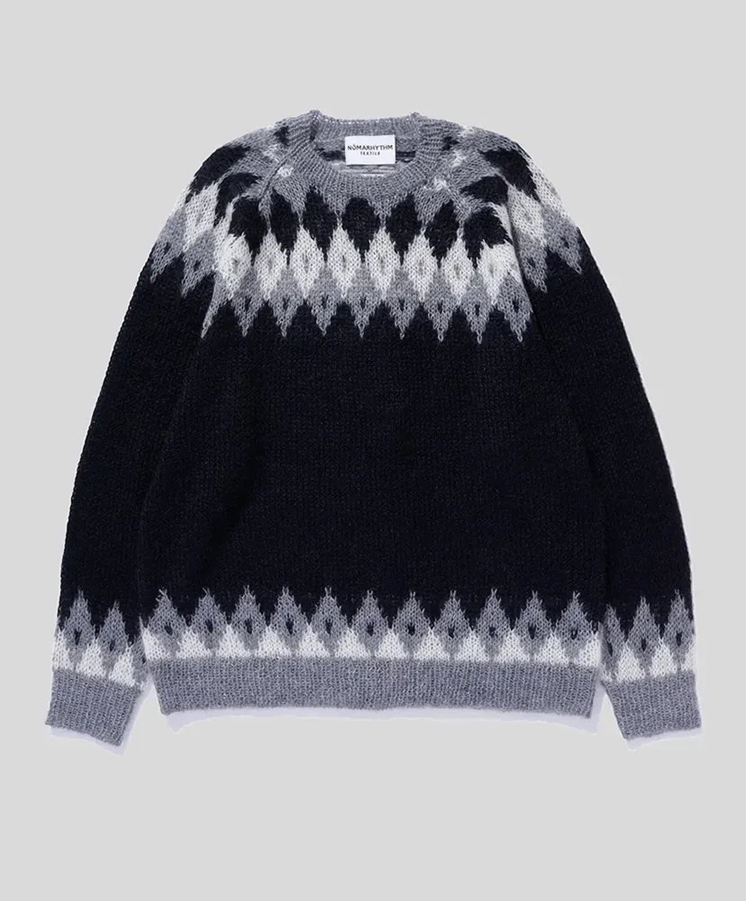 Hand Knit Snowflake Sweater