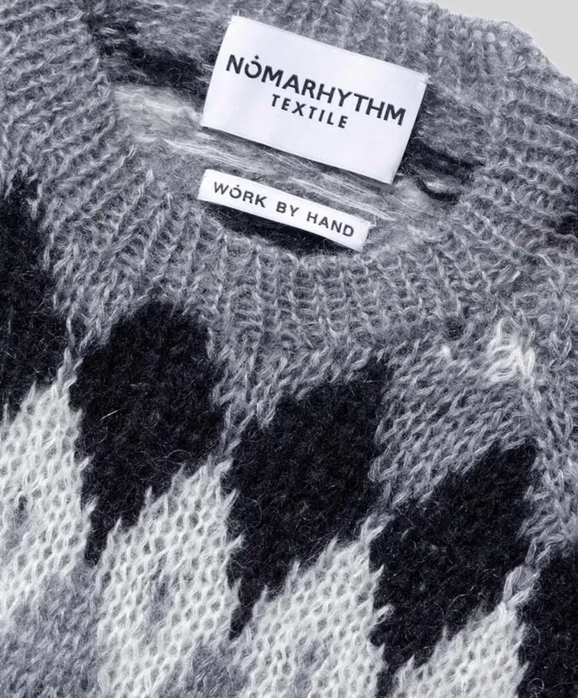 Hand Knit Snowflake Sweater