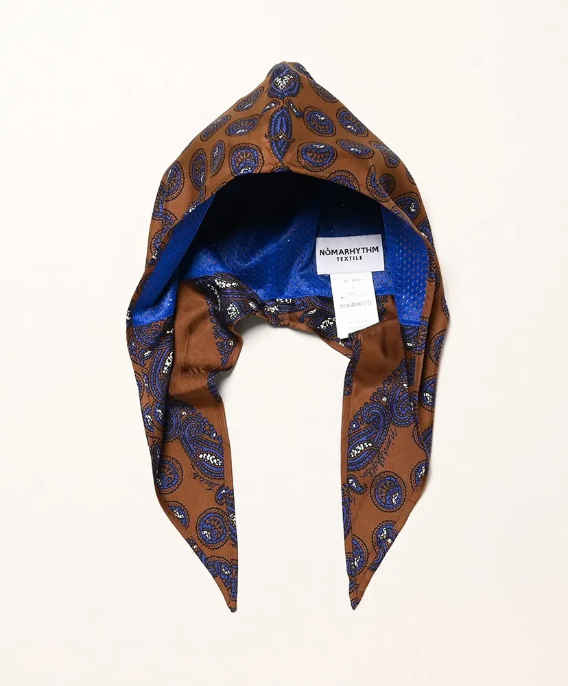 Paisley Silk Hoody Scarf
