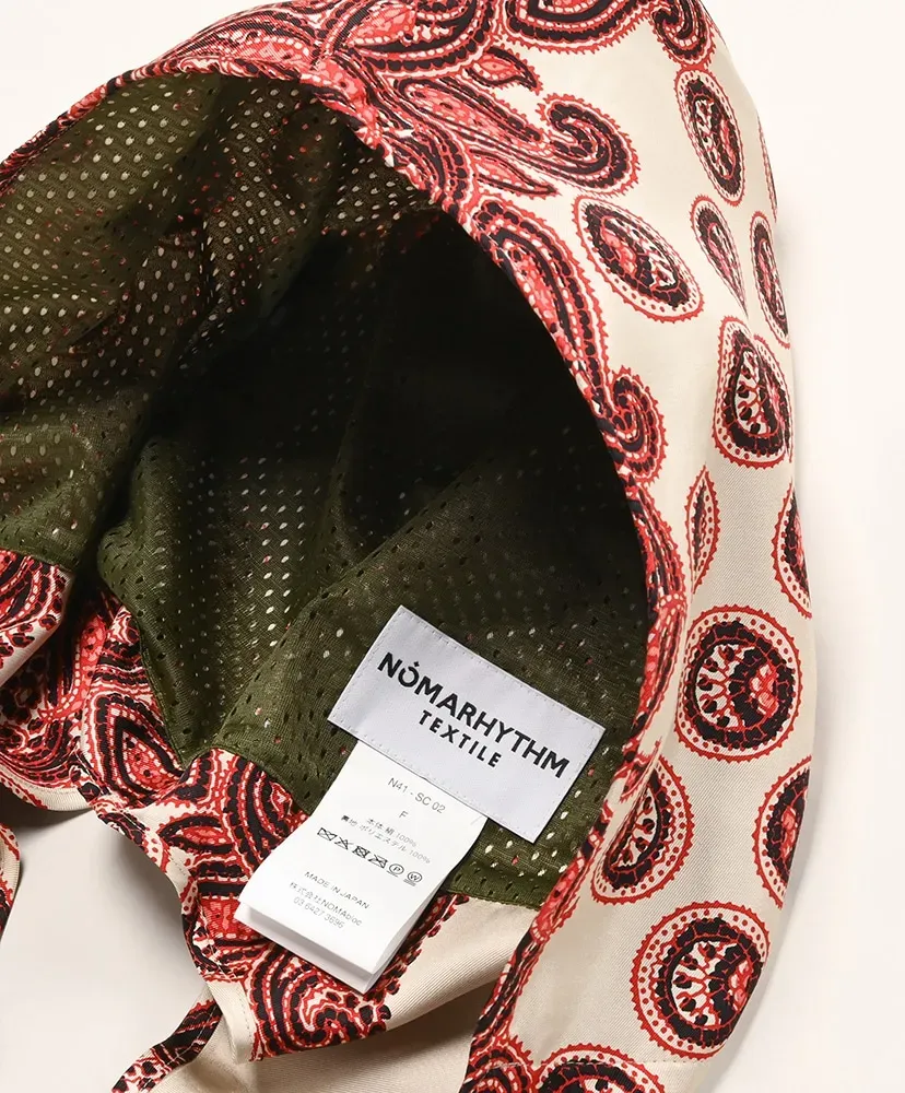 Paisley Silk Hoody Scarf