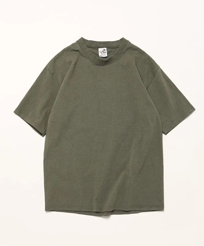 Micro Stripe Tee - Garment Dyed