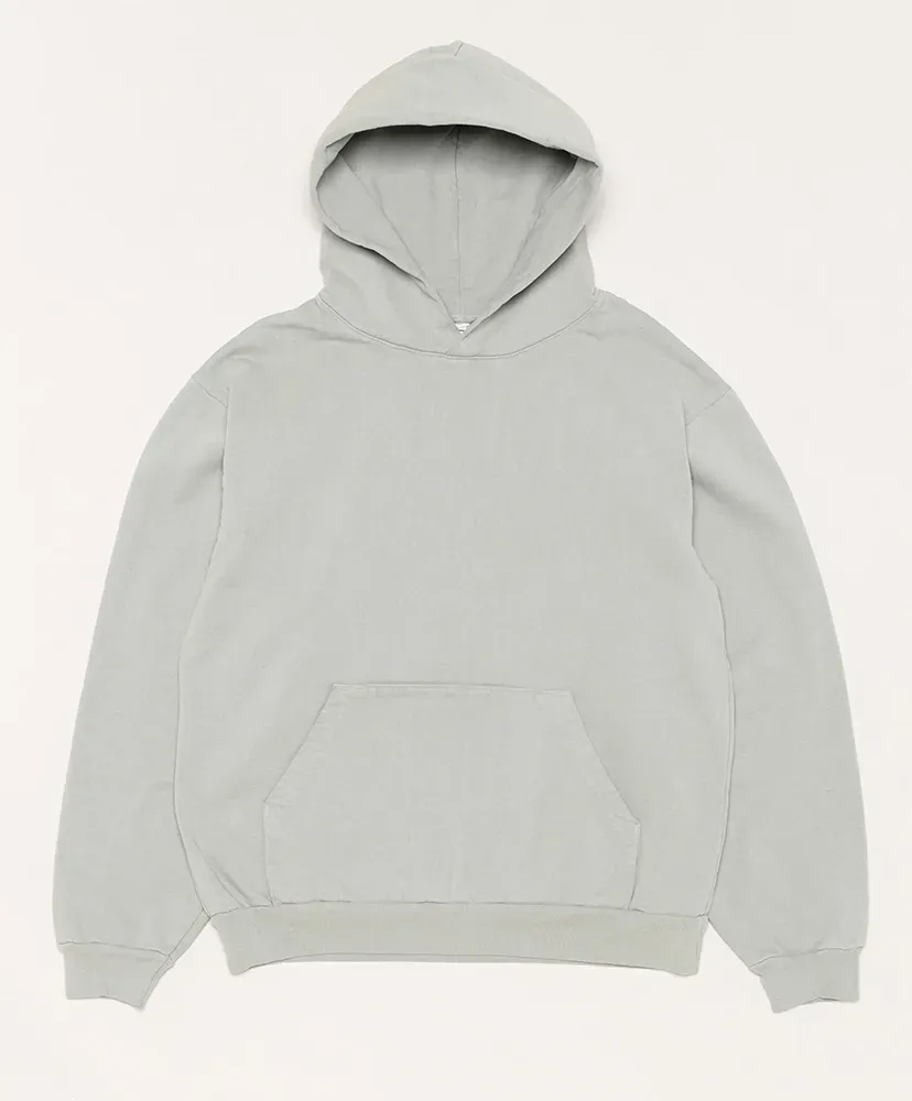 Garment Dye 14Oz. Heavy Fleece Hooded Pullover Sweatshirt