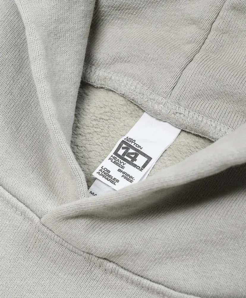 Garment Dye 14Oz. Heavy Fleece Hooded Pullover Sweatshirt