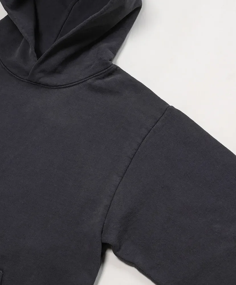 Garment Dye 14Oz. Heavy Fleece Hooded Pullover Sweatshirt