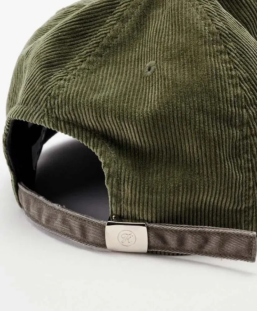 Corduroy & Faux Leather 6Panel Cap