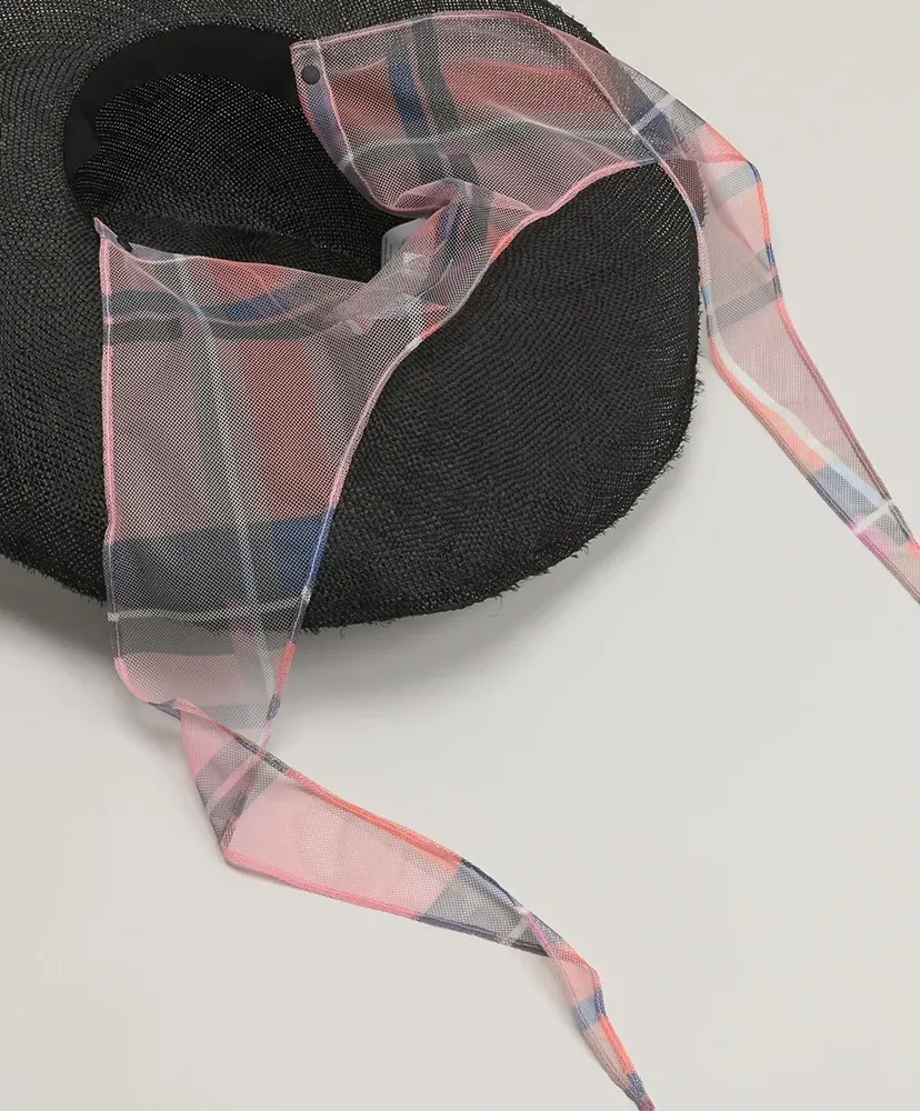Ramie Hat W/ Scarf Strap