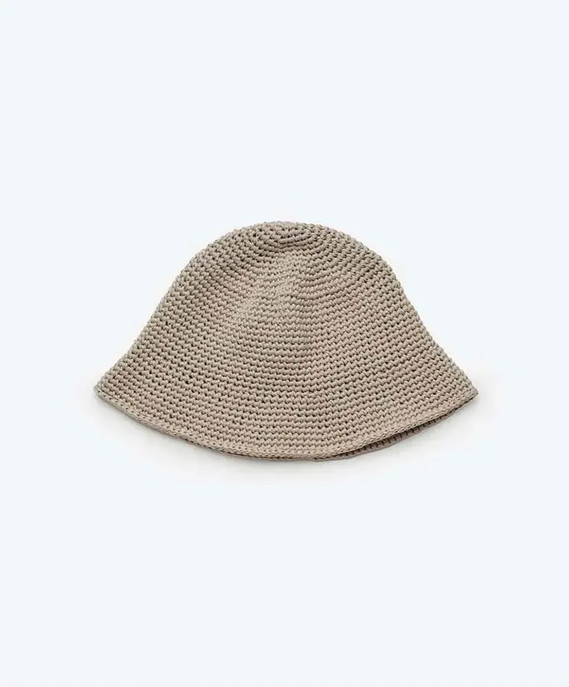 Poly Hand Knit Bucket Hat
