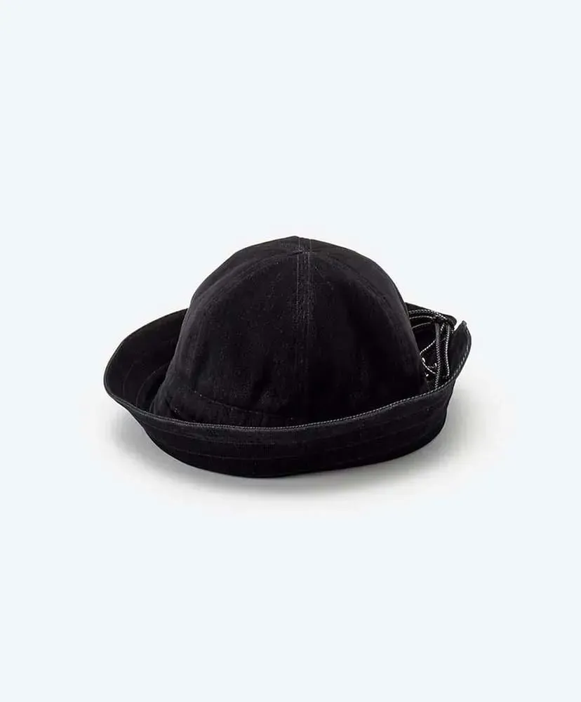 Flocky Printed Denim 2Way Sailor Hat