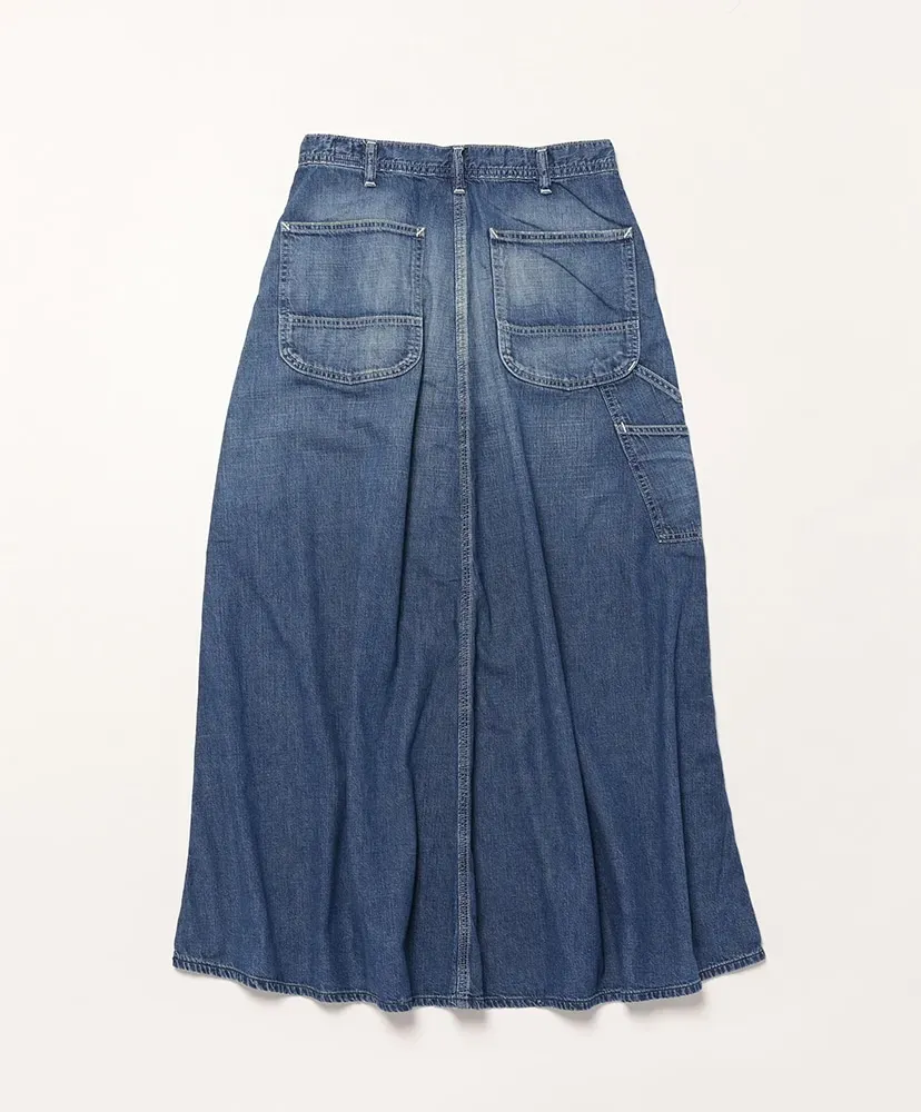 Denim Painter Long Skirt