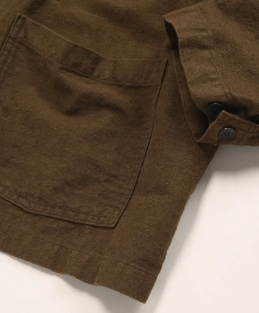 Cotton Linen Moleskin Relax Fit Simple Work Jacket