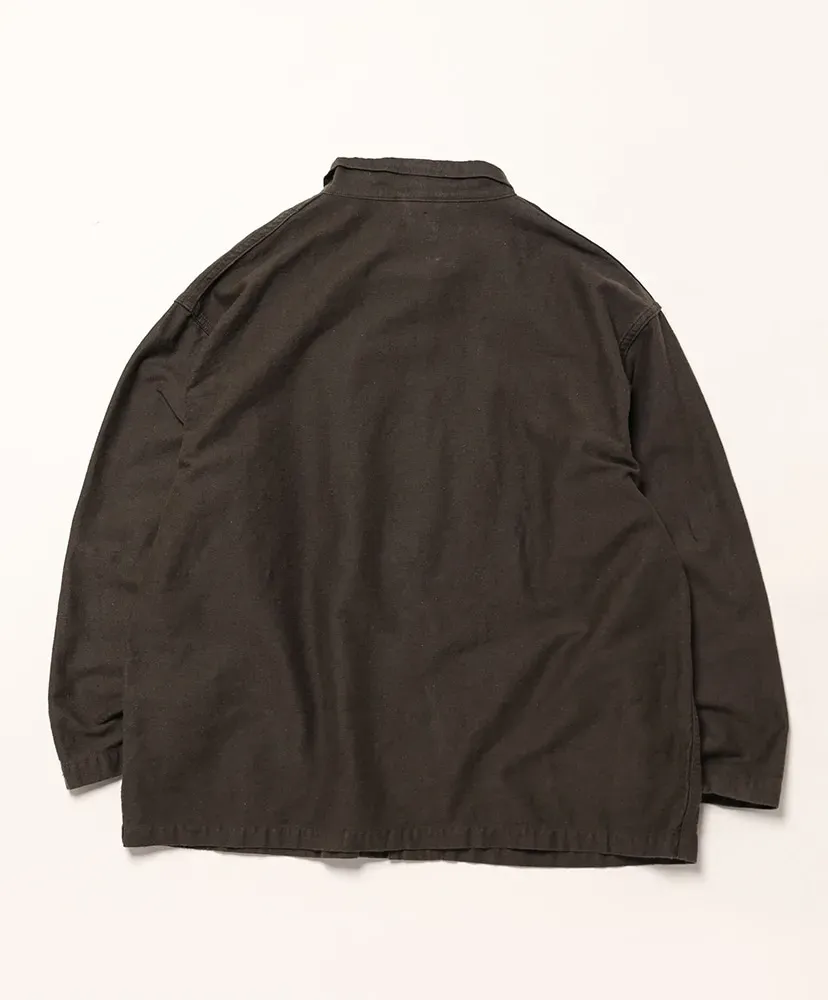 Cotton Linen Moleskin Relax Fit Simple Work Jacket
