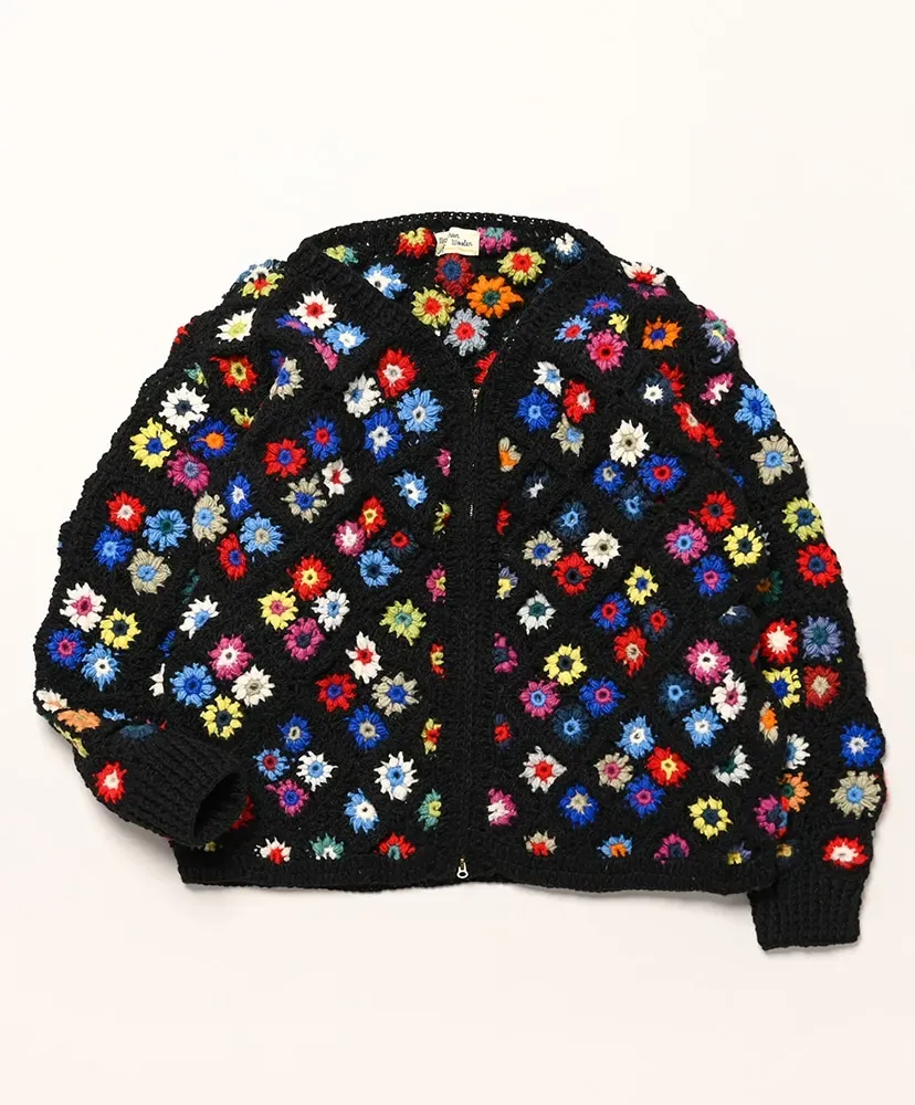 V-Neck Zip Cardigan - Diamond