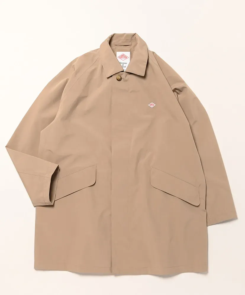 3-Layer Cloth Balmacaan Mid-Length Coat