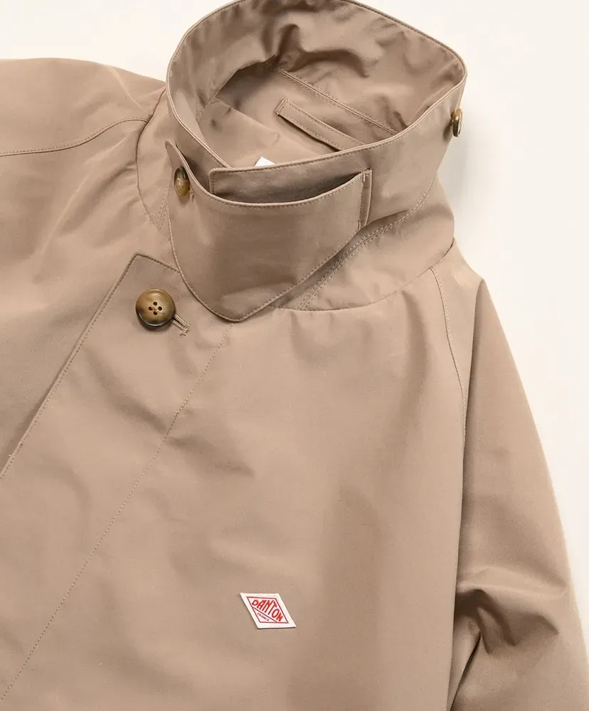 3-Layer Cloth Balmacaan Mid-Length Coat