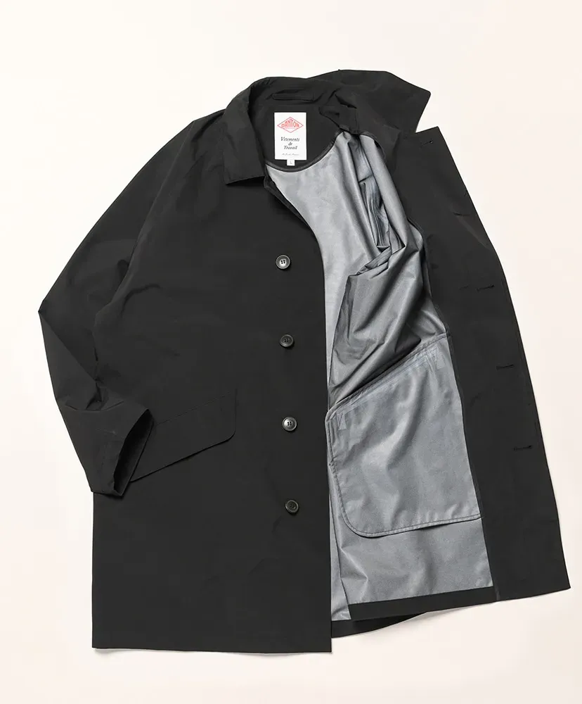 3-Layer Cloth Balmacaan Mid-Length Coat