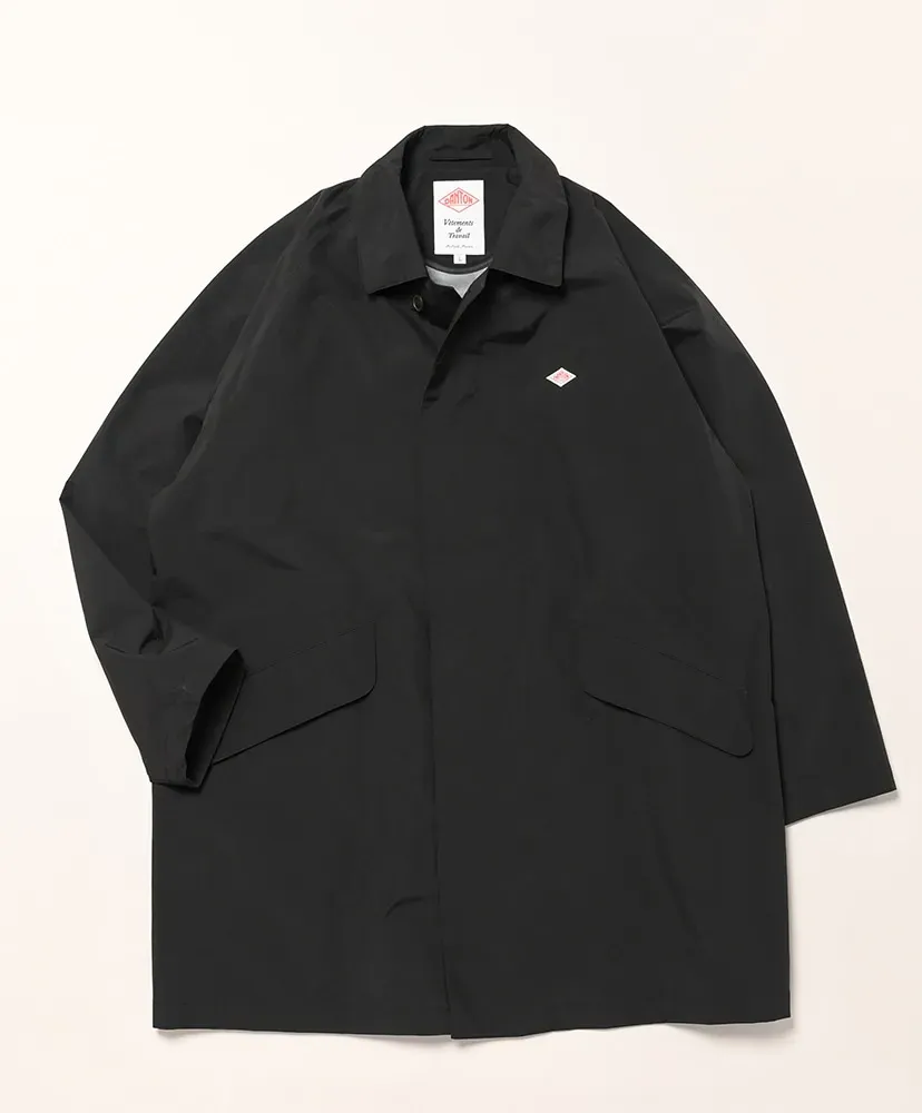3-Layer Cloth Balmacaan Mid-Length Coat