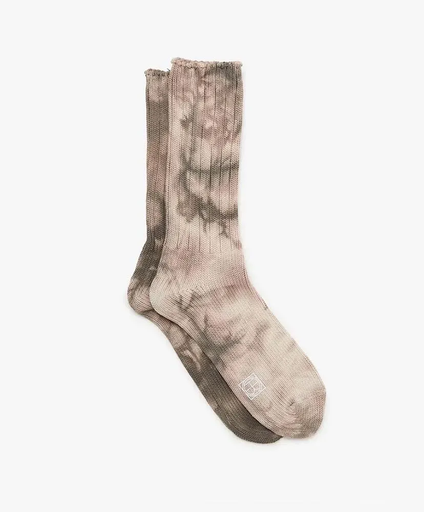 Tie-Dyed Crew Socks C/N/Pu