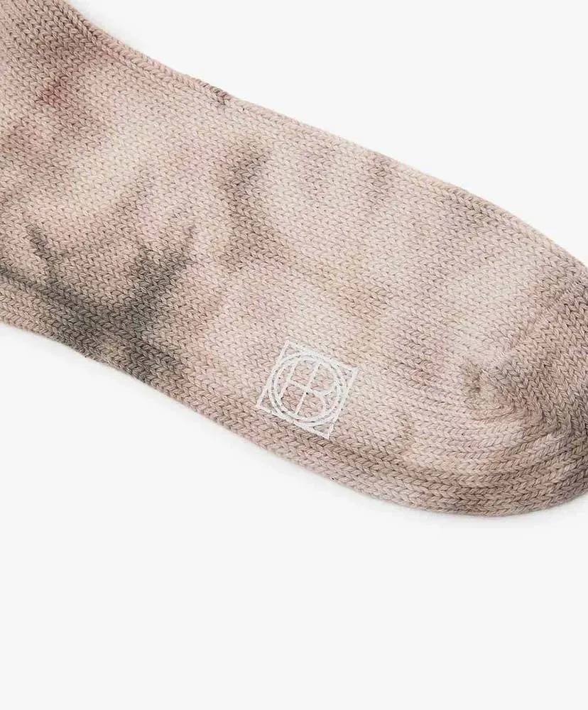 Tie-Dyed Crew Socks C/N/Pu