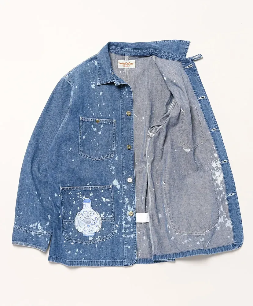 Denim Coverall - Aged Wash+Bleach