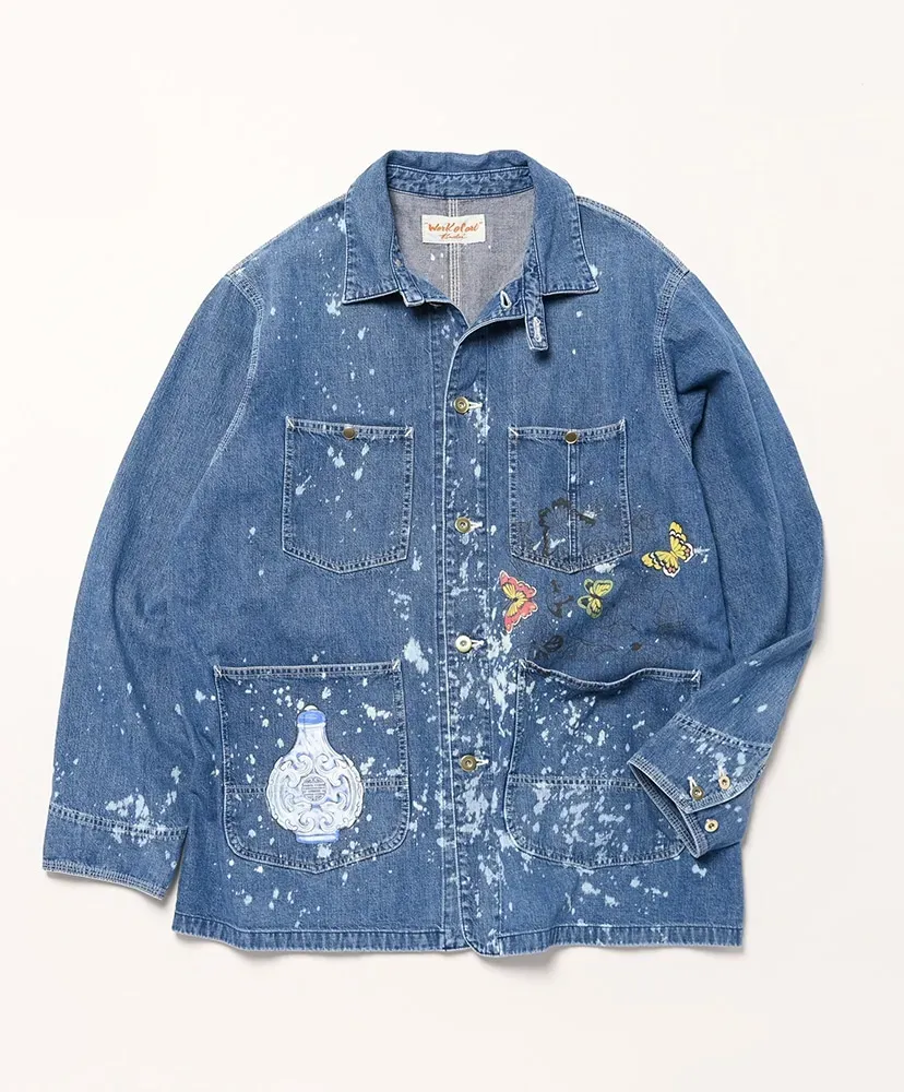 Denim Coverall - Aged Wash+Bleach