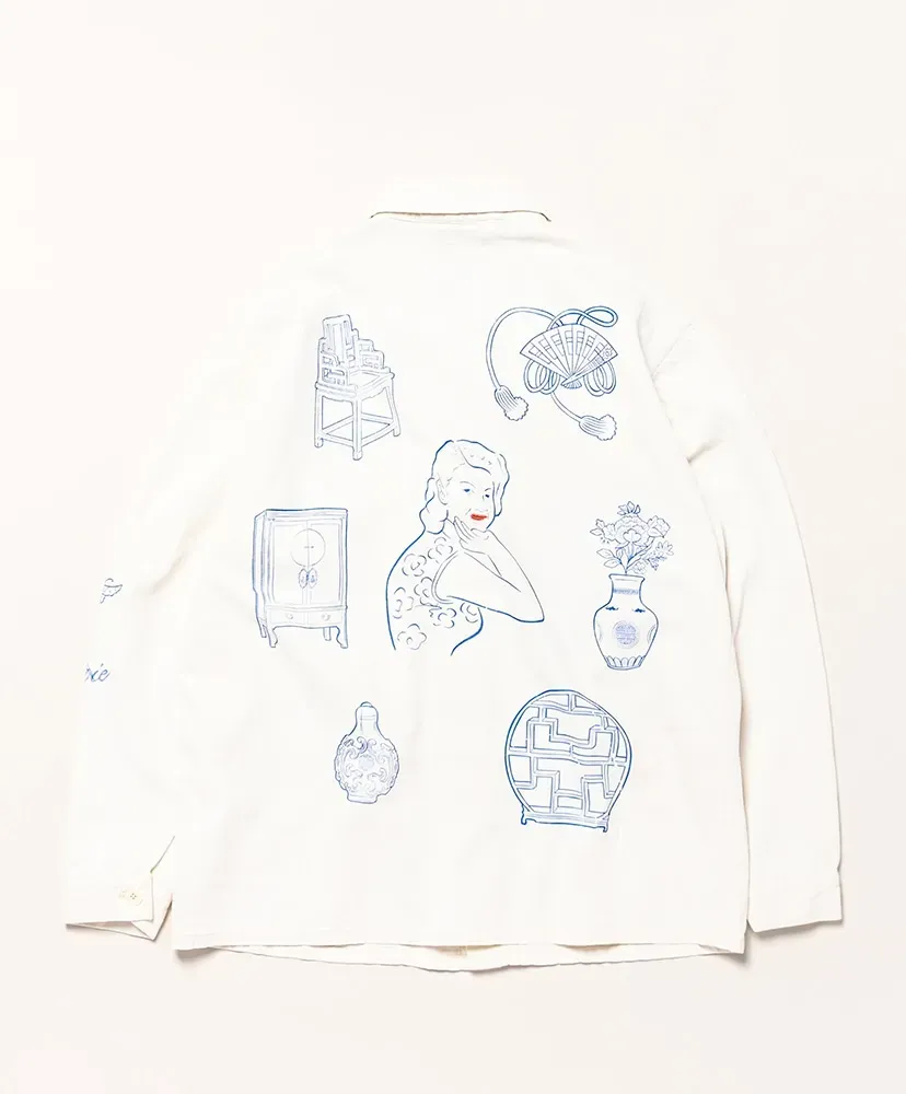 C/L Twill Coverall - Aged Dyed+Painted