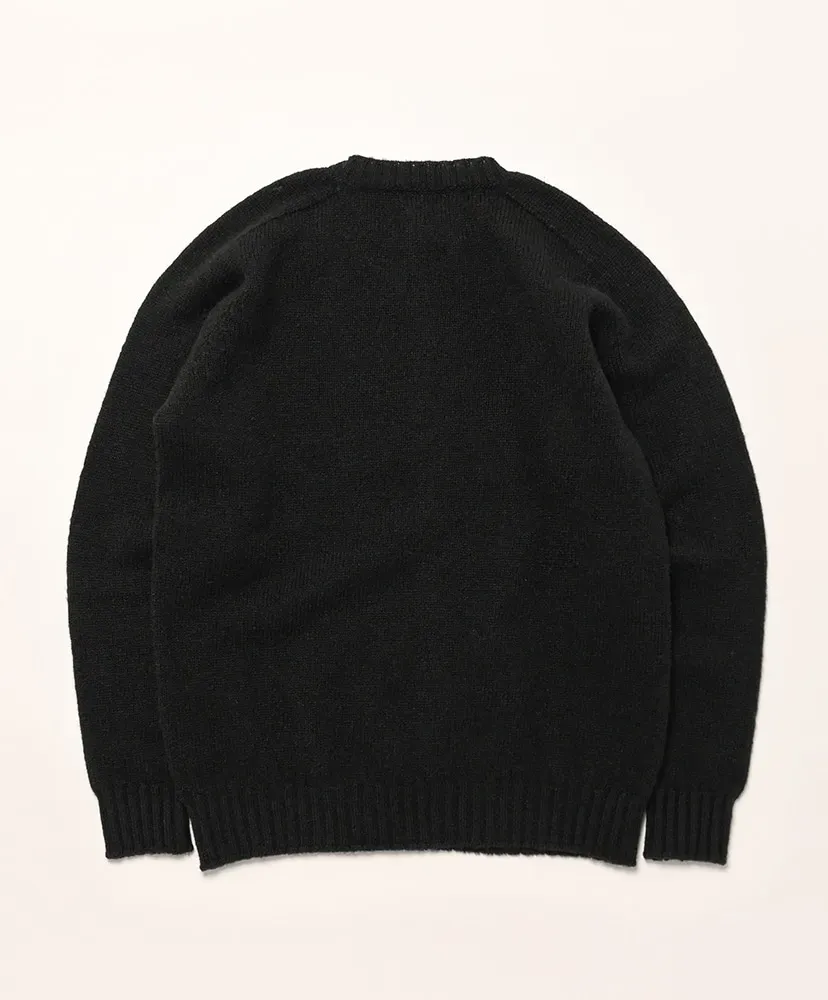 Plain Saddle Shoulder Crew Neck