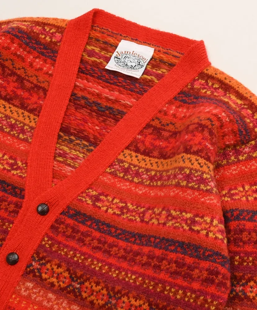 Fair Isle Saddle Shoulder Cardigan