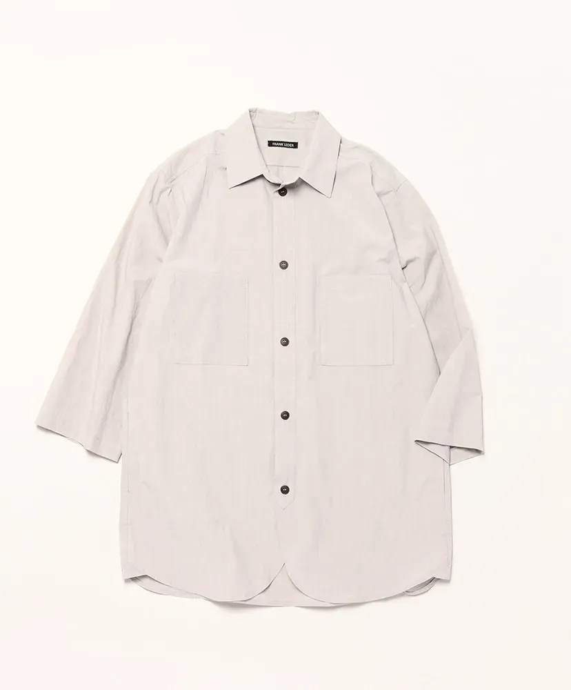 Triple Washed Thin Cotton 3/4 Sleeves / Side Pocket