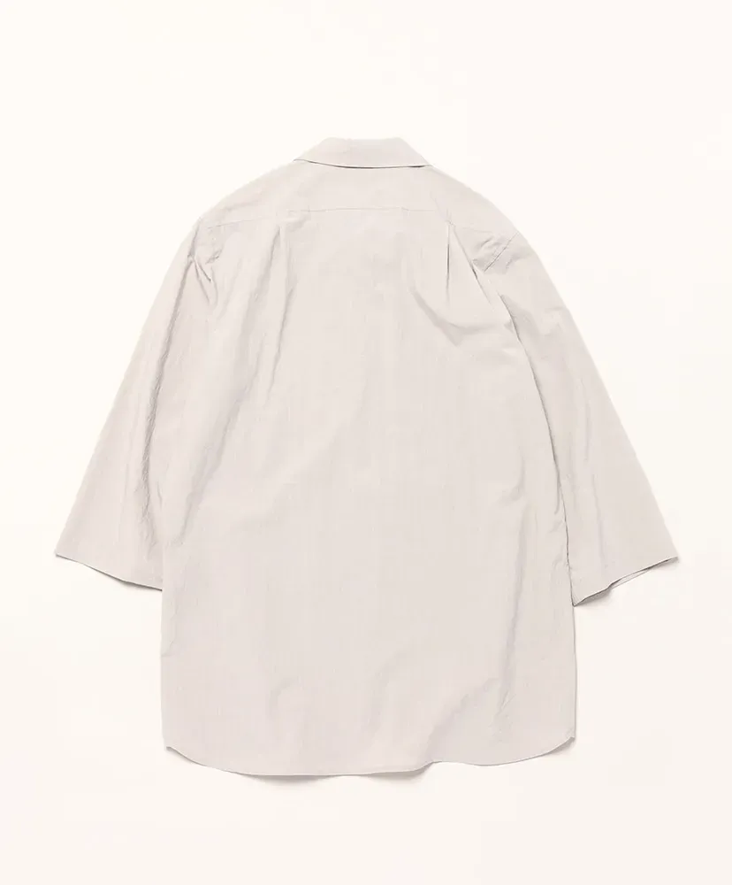 Triple Washed Thin Cotton 3/4 Sleeves / Side Pocket