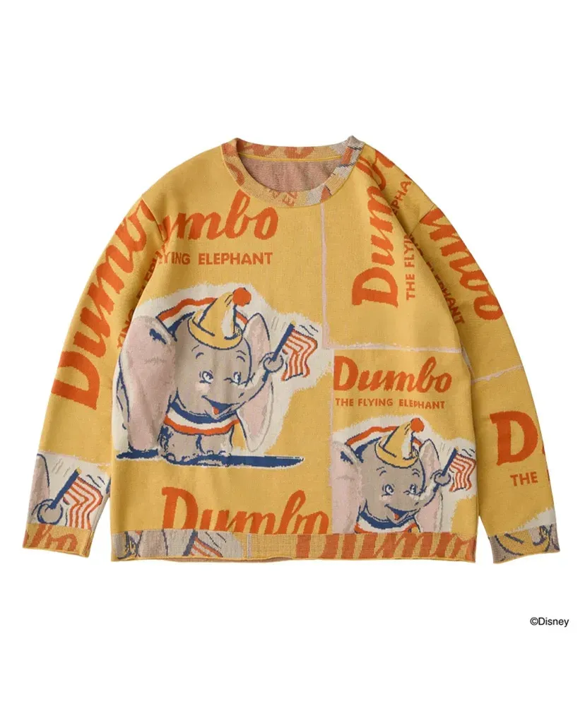 Disney Vp / Pc Knit Collection Crew Neck / Dumbo