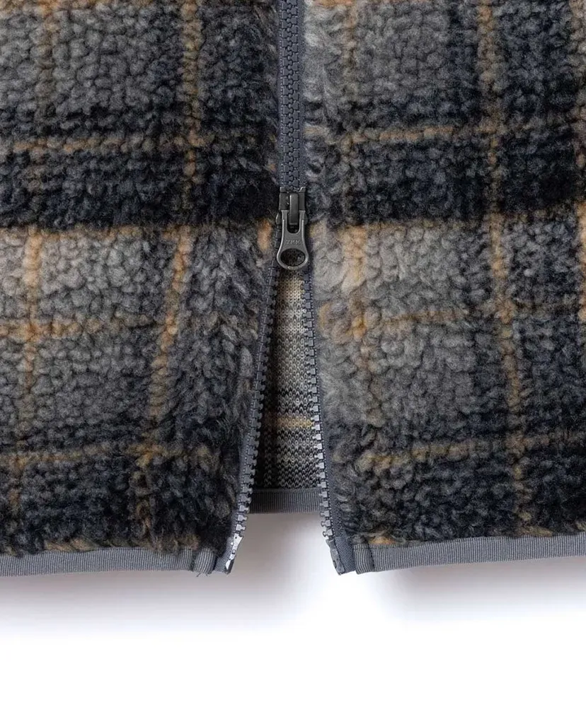 Boa Jacquard Stand Vest