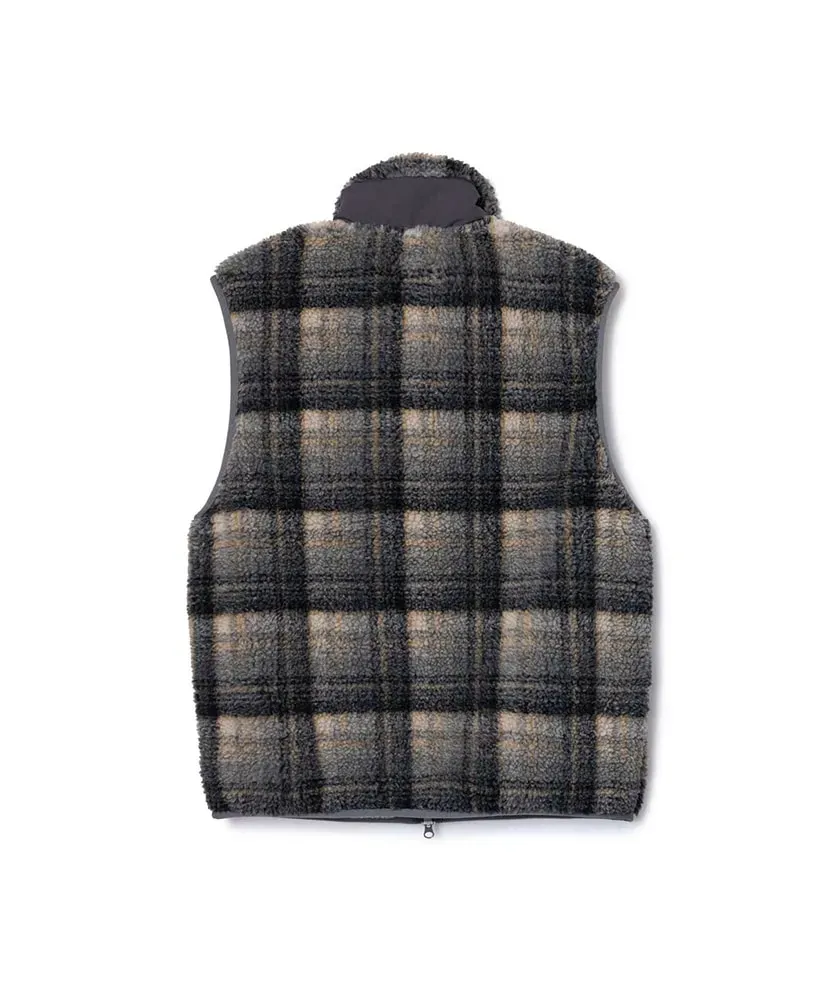 Boa Jacquard Stand Vest