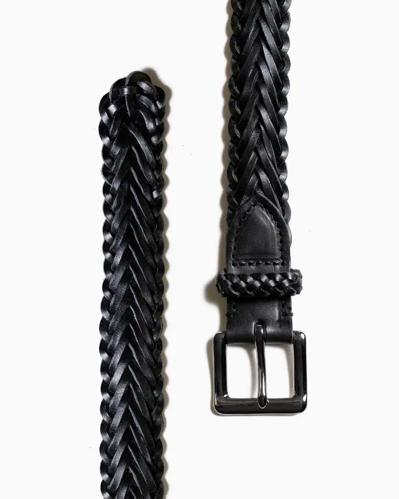 P0009 34Mm Herringbone Plaited Belt