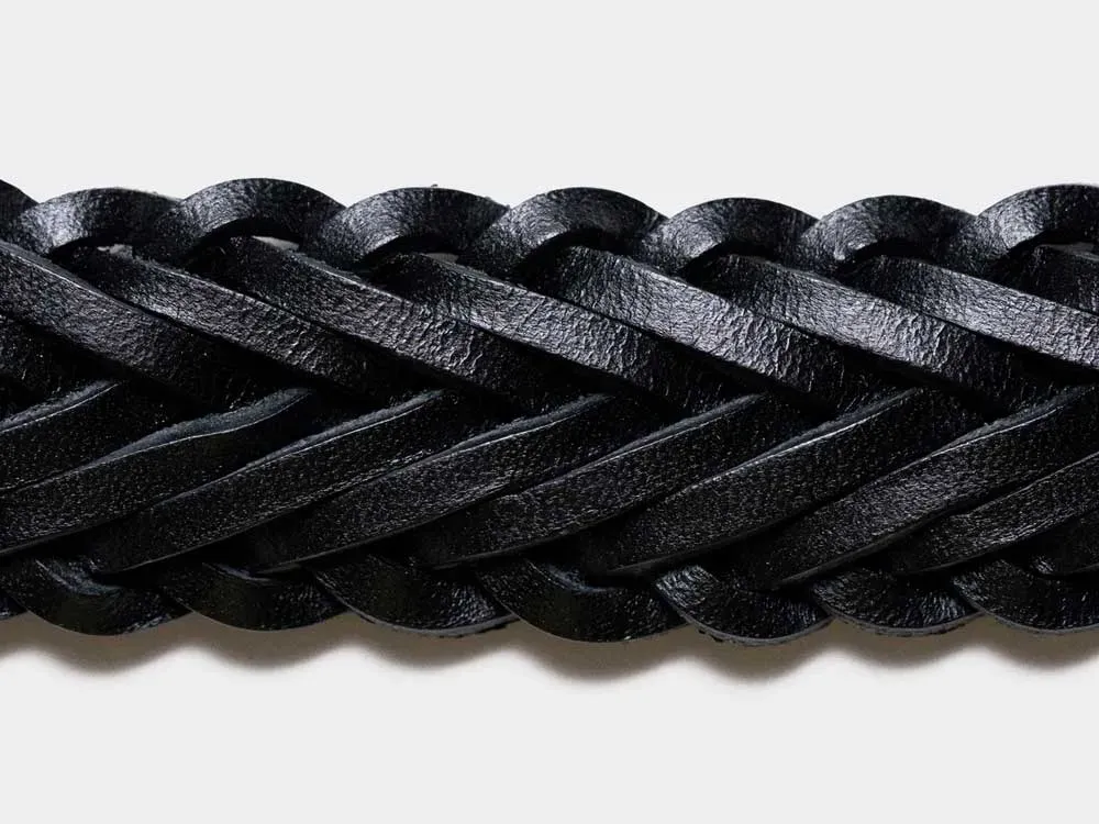 P0009 34Mm Herringbone Plaited Belt